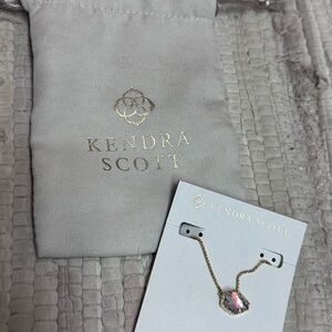NWT Kendra Scott Tess Dichroic Glass necklace